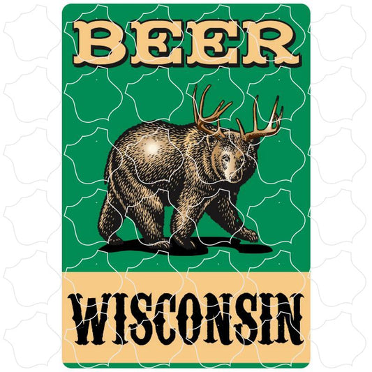 Wisconsin Bear Deer Beer