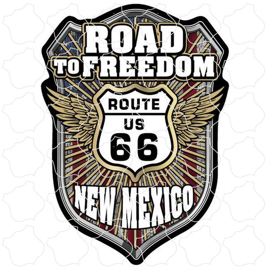 New Mexico Route 66 Road To Freedom Sheild