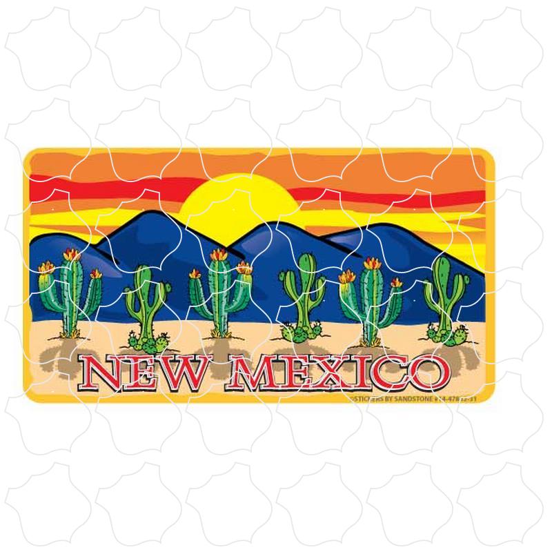 New Mexico Tortilla Flat Cactus Desert Scene