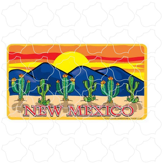 New Mexico Tortilla Flat Cactus Desert Scene